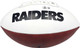 Bo Jackson Autographed Oakland Raiders White Logo Football Beckett BAS Witness Stock #239857