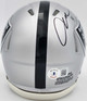 Aidan O'Connell Autographed Oakland Raiders Silver Speed Mini Helmet Beckett BAS Witness #W975612