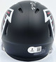 Michael Penix Jr. Autographed Atlanta Falcons Black Speed Mini Helmet Beckett BAS Witness #2W906756
