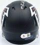 Michael Penix Jr. Autographed Atlanta Falcons Black Speed Mini Helmet Beckett BAS Witness #2W906714