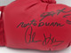 Sugar Ray Leonard, Roberto Duran & Thomas "Hitman" Hearns Autographed Red Everlast Boxing Glove PSA/DNA Stock #243605