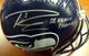 Russell Wilson Autographed Seattle Seahawks Full Size Helmet SB XLVIII Champs in Silver RW Holo