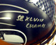 Russell Wilson Autographed Seattle Seahawks Full Size Helmet SB XLVIII Champs in Silver RW Holo