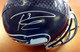 Russell Wilson Autographed Seattle Seahawks Full Size Helmet in Silver RW Holo