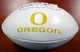 Max Unger Autographed Logo Football Oregon Ducks