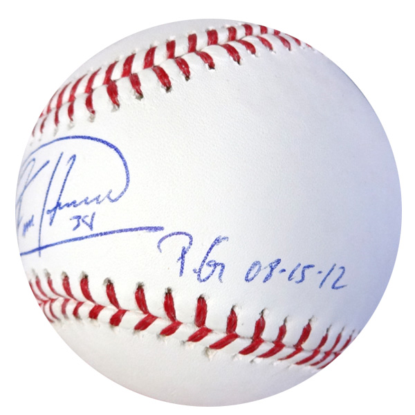 Felix Hernandez Autographed Official MLB Baseball Seattle Mariners PG  8-15-12 MLB Holo Stock #74026 - Mill Creek Sports