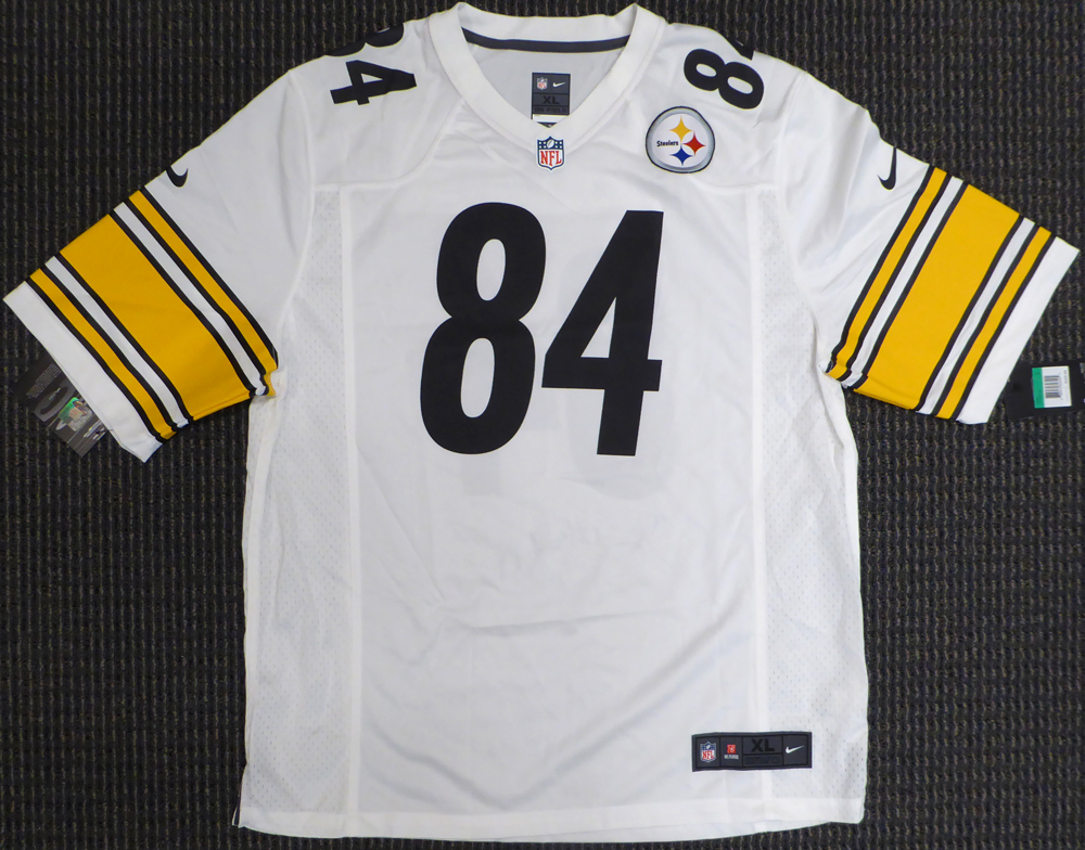 Pittsburgh Steelers Antonio Brown Autographed White Nike Jersey Size L ...