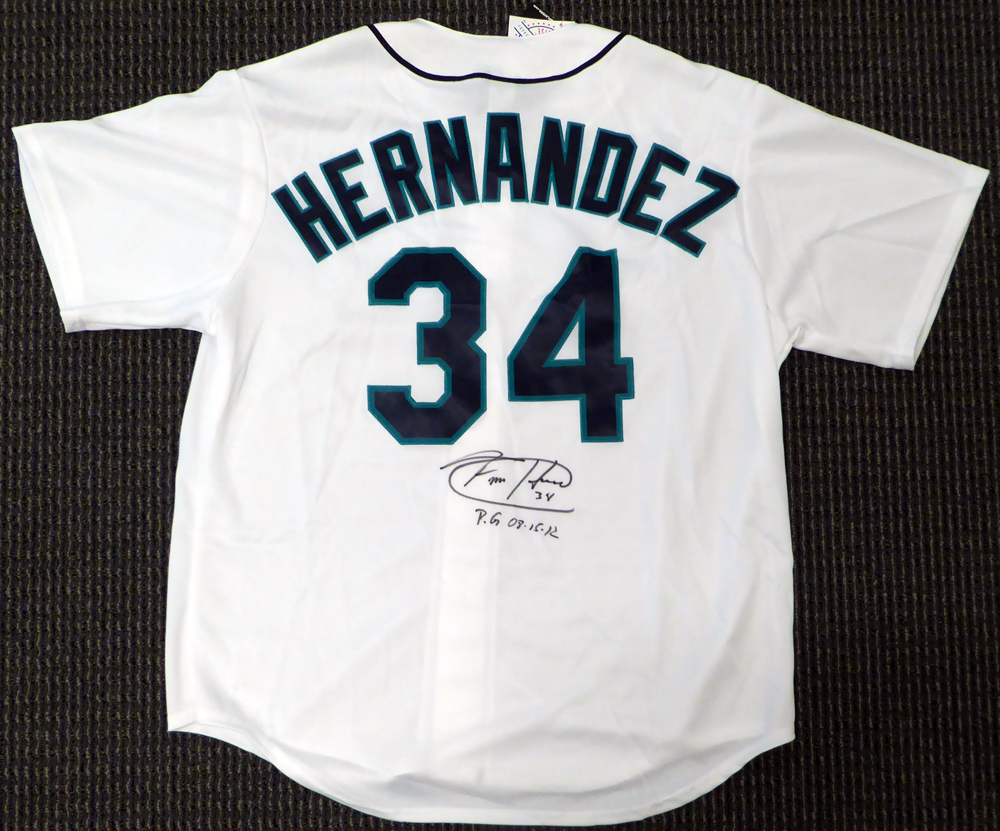 Felix Hernandez Seattle Mariners Signed Authentic Jersey “Cy Young 10” MLB  Auth