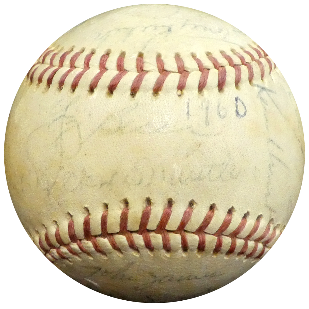 At Auction: CERTIFIED EARLY YOGI BERRA HAND SIGNED NEW YORK