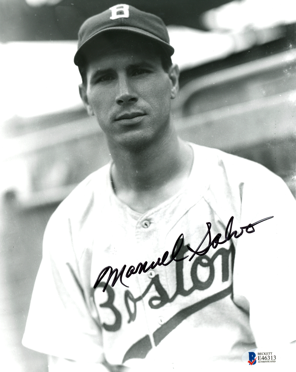 Jack Cusick Autographed 8x10 Photo Boston Braves Beckett BAS