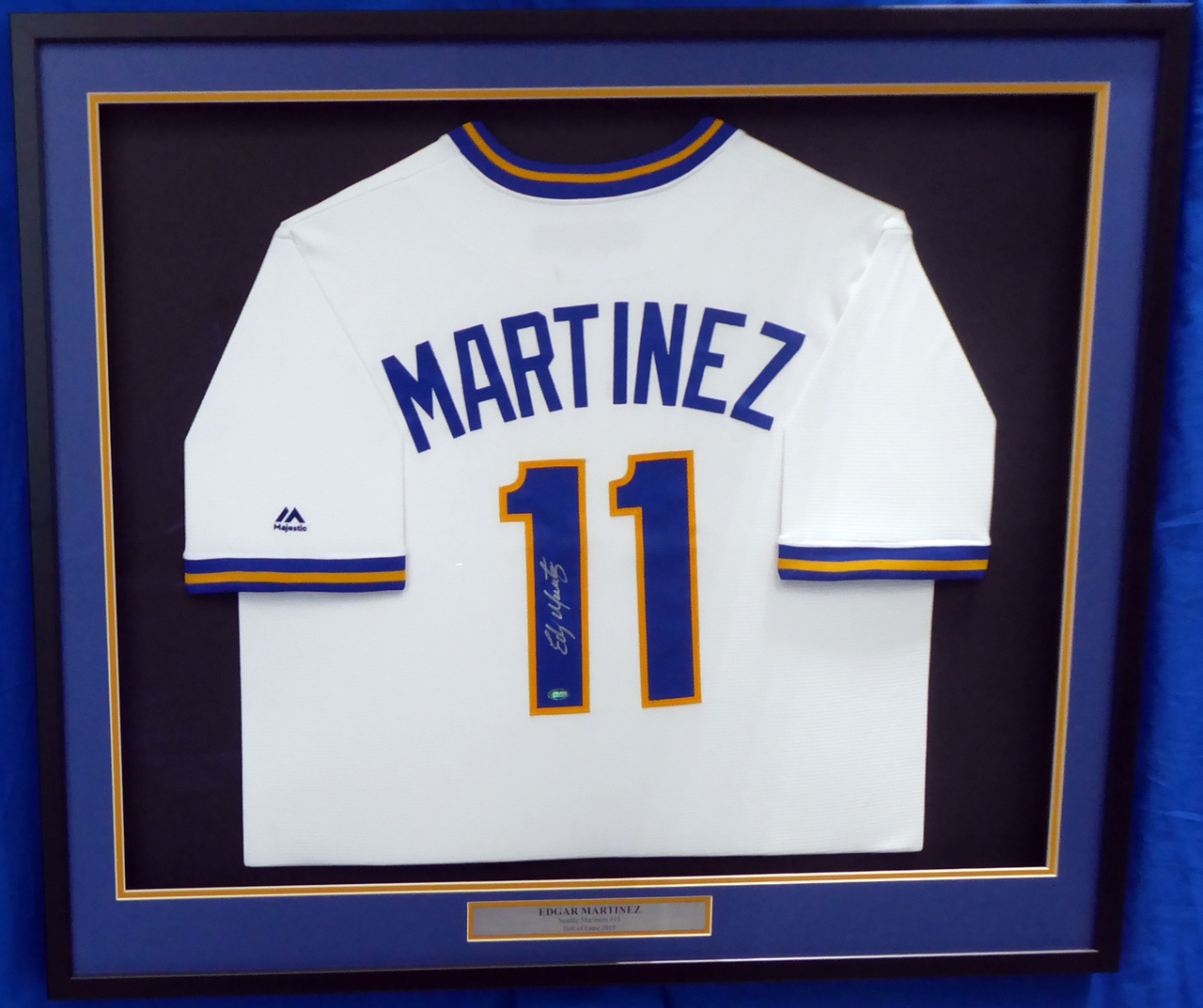 Autographed Seattle Mariners Ichiro Suzuki Fanatics Authentic Blue Majestic  Authentic Jersey - Signed on Jersey