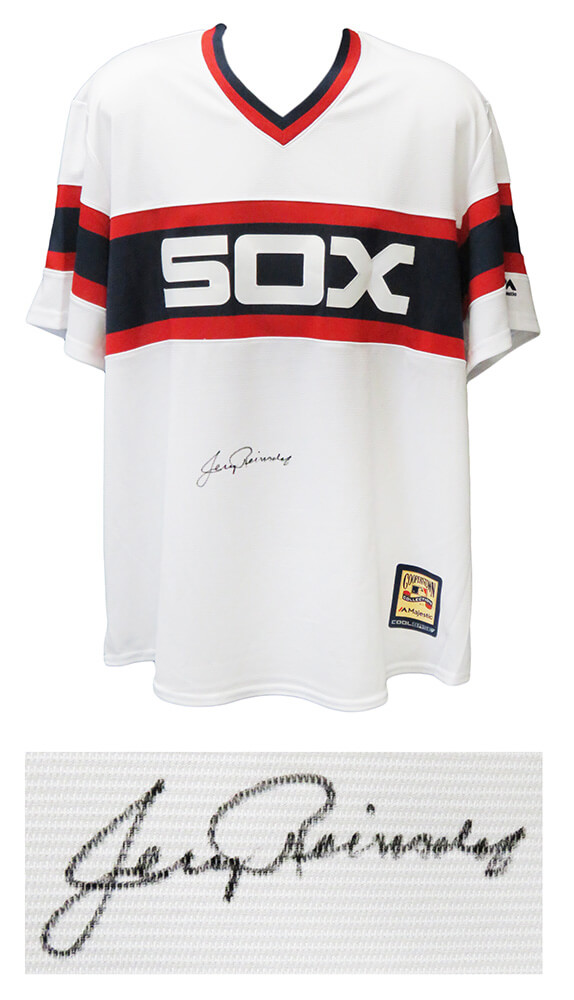 2005 Chicago White Sox Team Signed Chicago White Sox White Pinstripe  Majestic Baseball Jersey - Schwartz Authentic