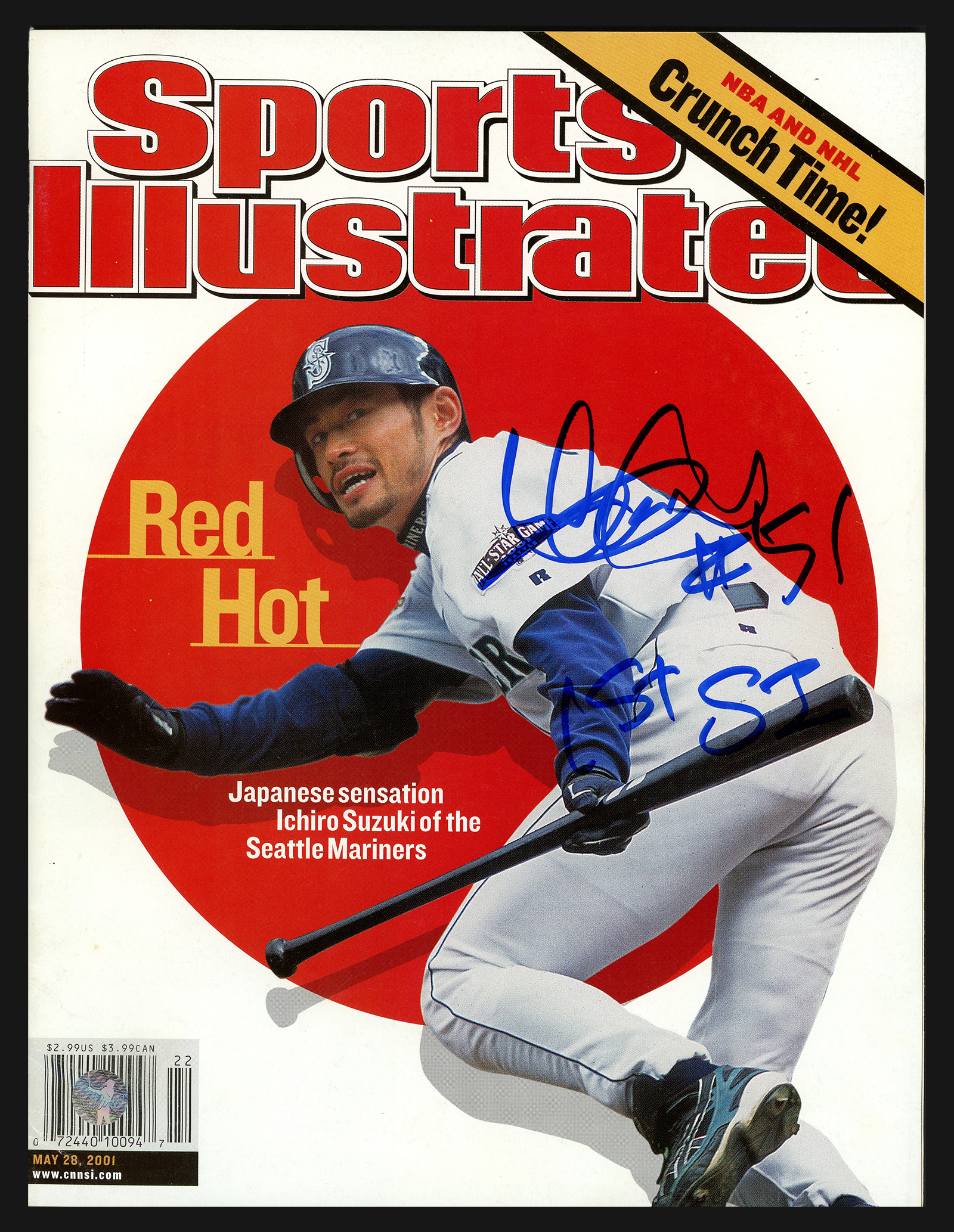 Ichiro Suzuki Autographed 8x10 Photo Seattle Mariners IS Holo Stock #76022