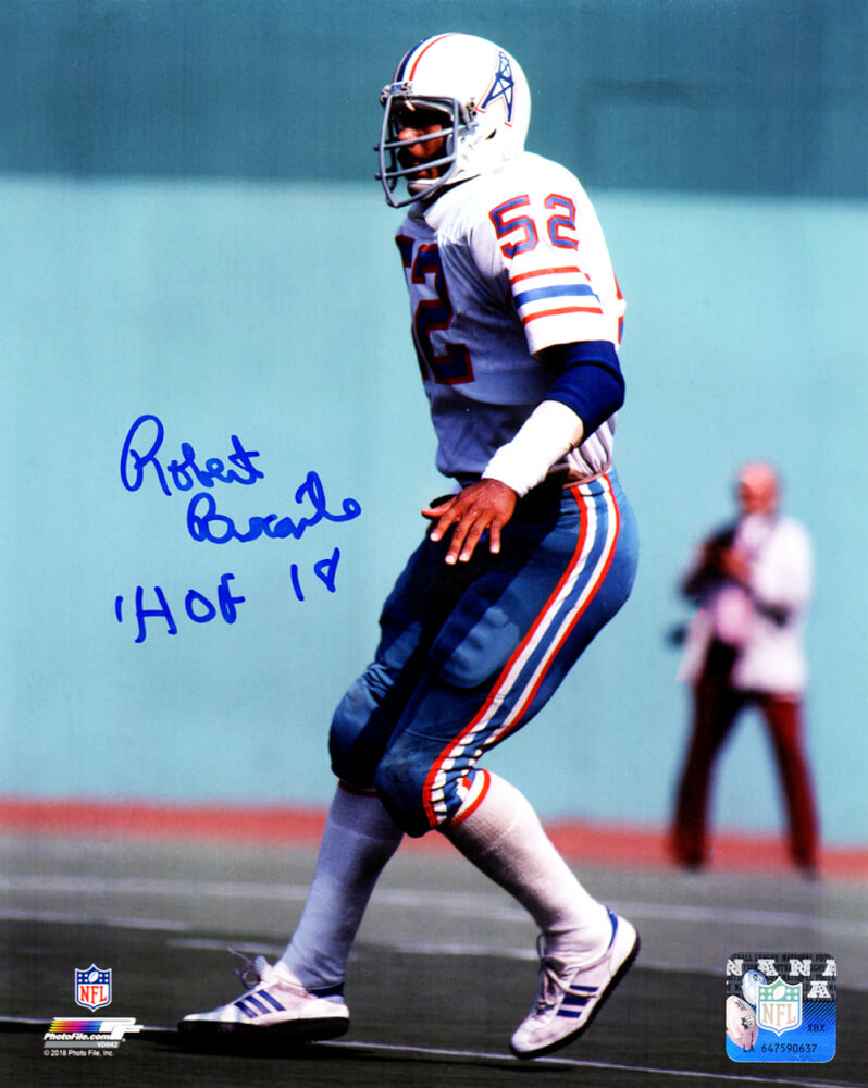 Houston Oilers Robert Brazile Signed Blue Throwback Jersey w/HOF'18 -  Schwartz Authenticated