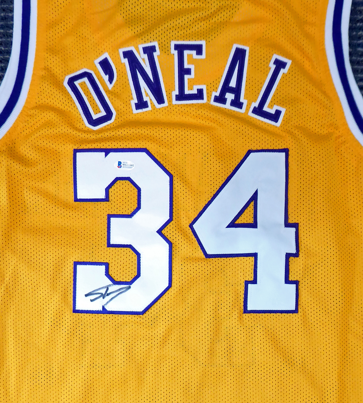 Shaquille O'Neal Los Angeles Lakers Signed White Custom Jersey Signed on #3