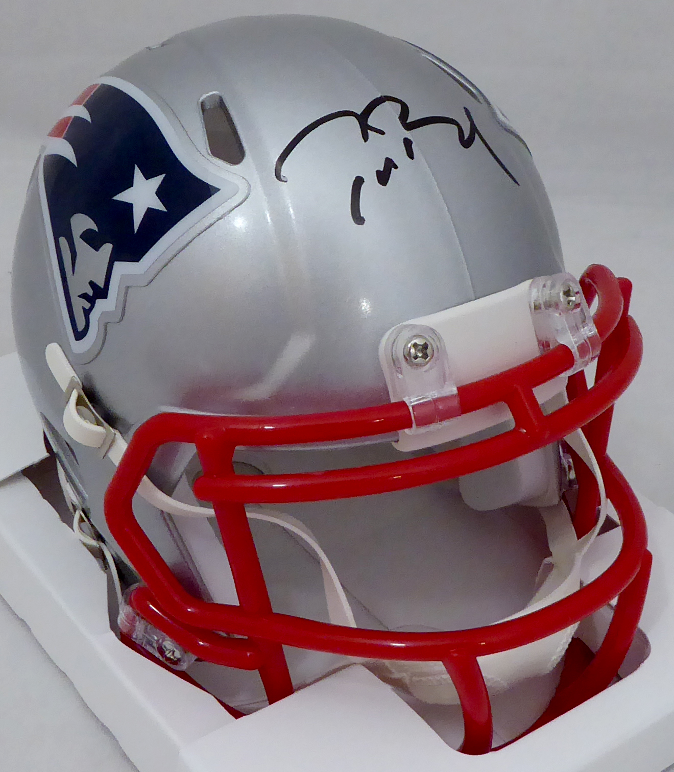 Tom Brady Signed New England Patriots Flash Speed Mini Helmet