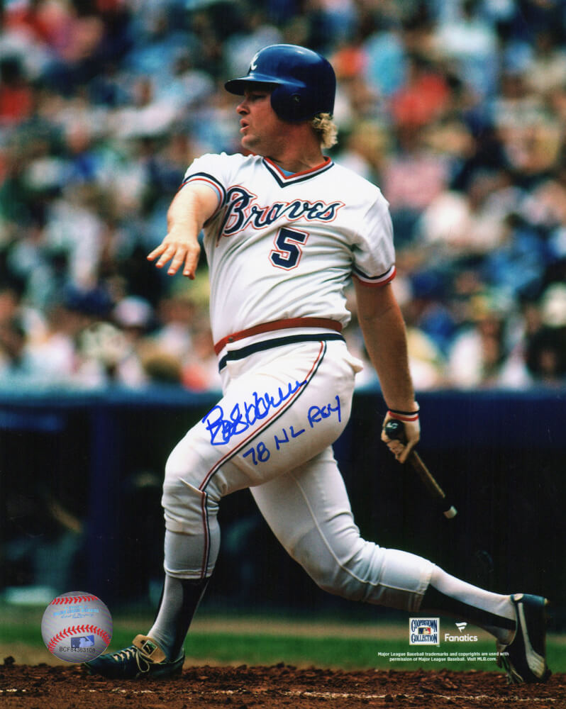 Bob Horner Signed Atlanta Braves Batting 8×10 Photo w/78 NL ROY – Schwartz  Sports Memorabilia