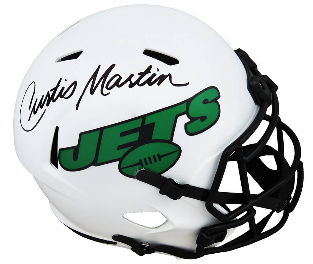 Curtis Martin mini helmet New York Jets autograph NFL