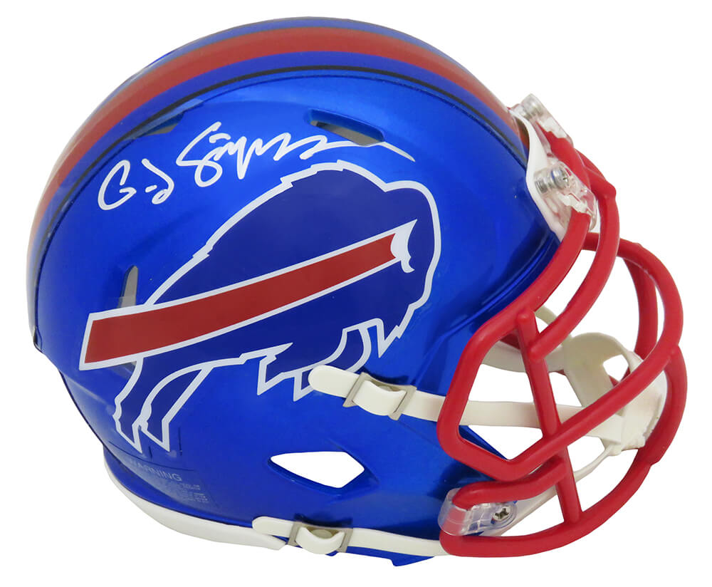 O.J. Simpson Signed Buffalo Bills Salute to Service Riddell Speed Mini  Helmet – Schwartz Sports Memorabilia