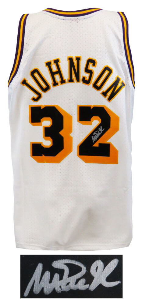 Magic Johnson Signed 1991 All Star Game M&N Red Throwback Swingman Jersey -  Schwartz Authentic