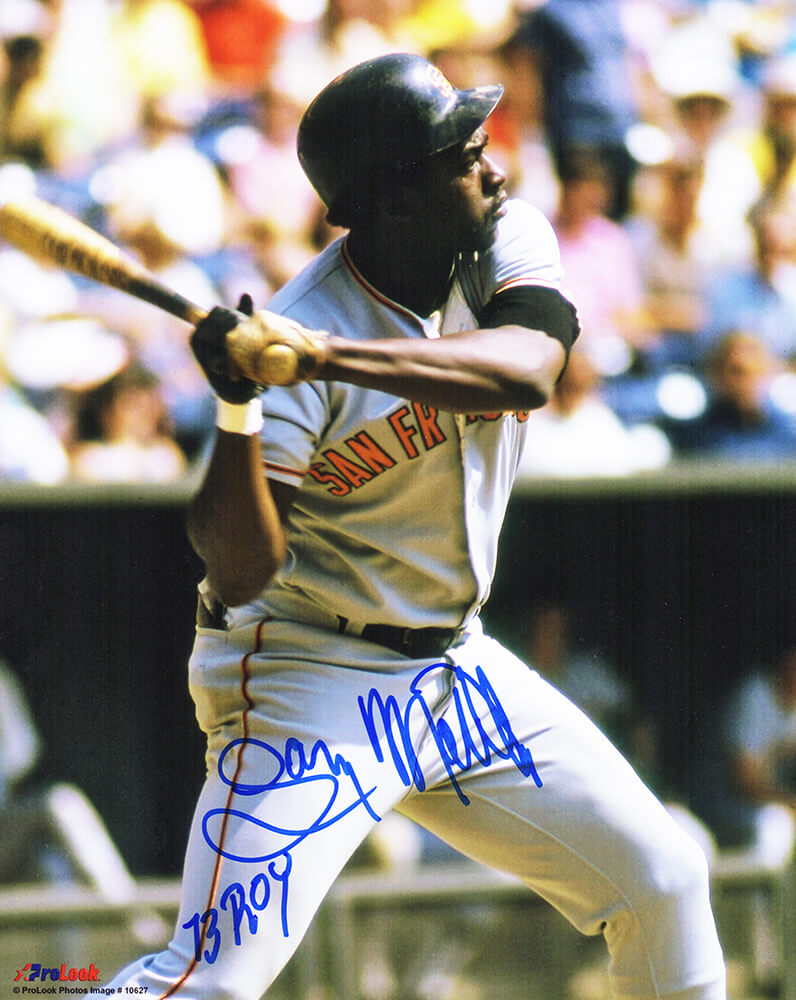 Gary Matthews Signed San Francisco Giants 1976 Topps Baseball Card #133  w/73 ROY - (Beckett Encapsulated)