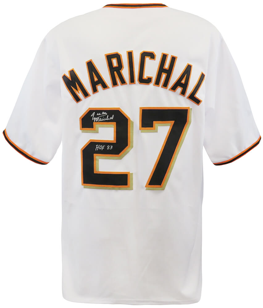 Juan Marichal Signed San Francisco Giants Orange Throwback Jersey