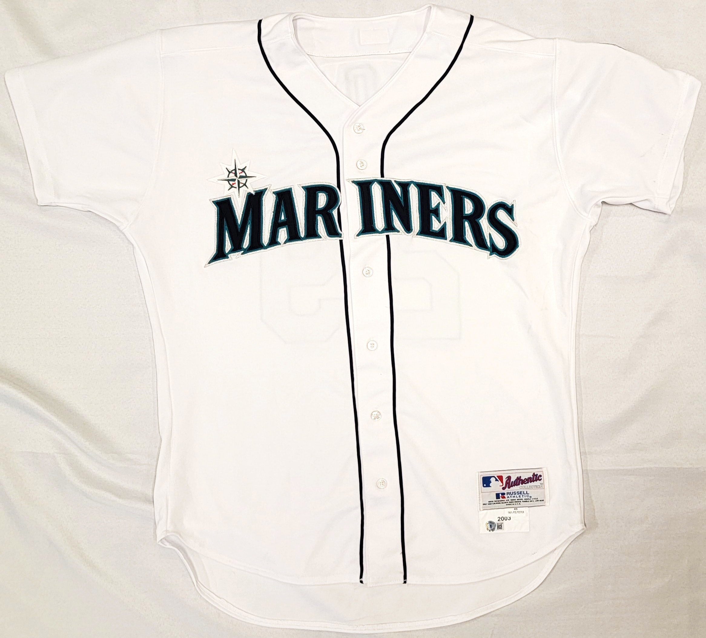Seattle Mariners Ichiro Suzuki Autographed White Majestic 2003 All-Star  Game Jersey Size L 51 IS Holo Stock #189995