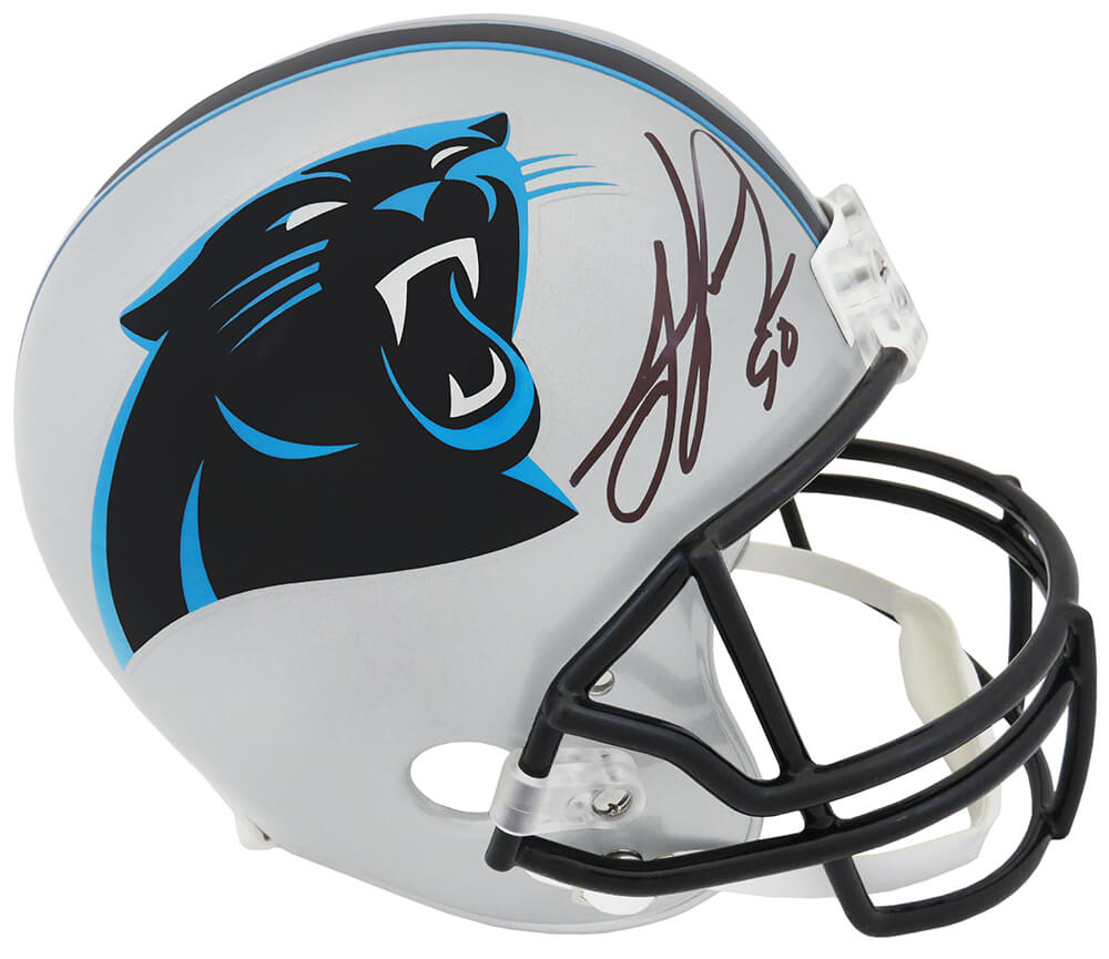 Julius Peppers Autographed Carolina Panthers Helmet –