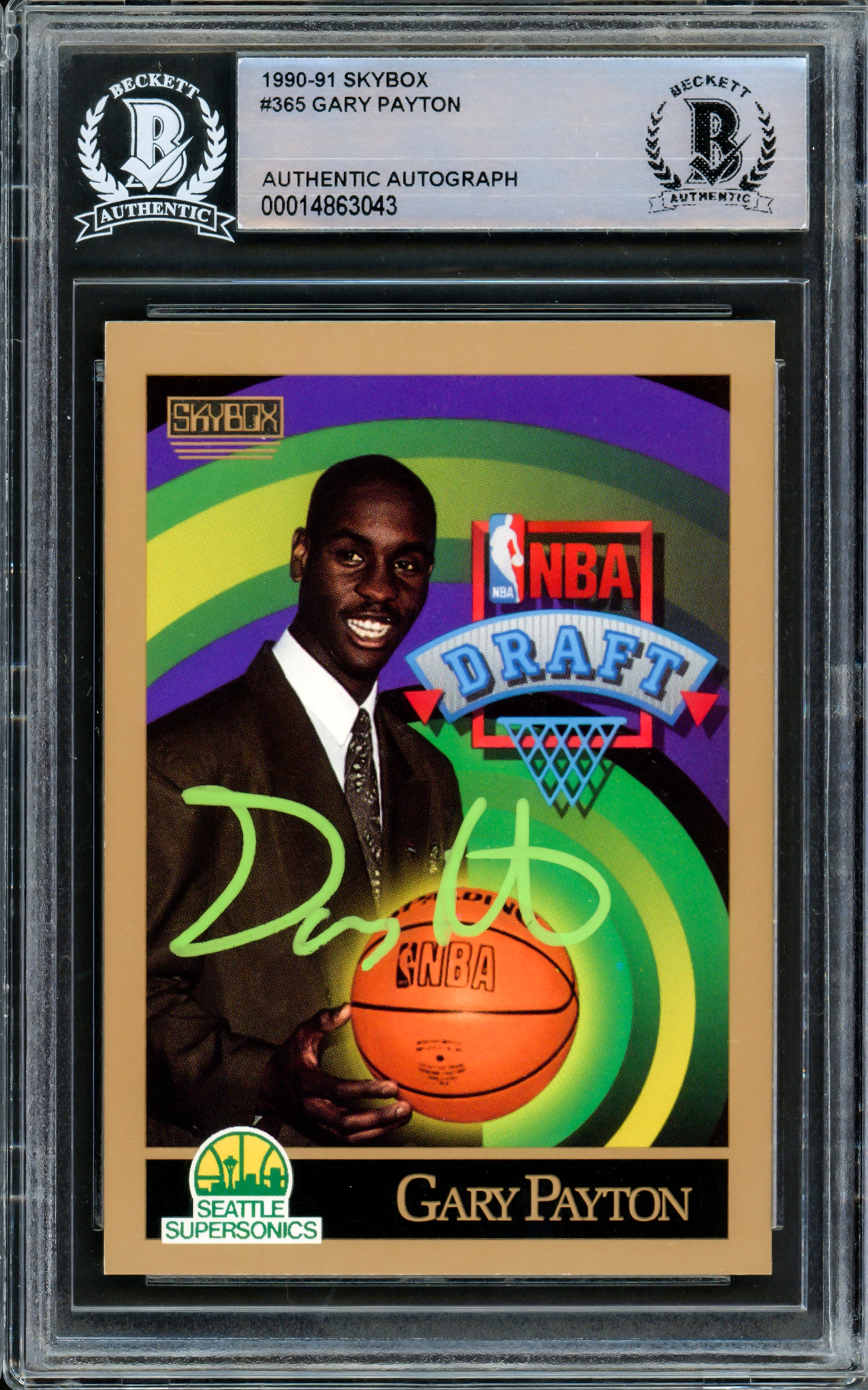 Seattle Supersonics Gary Payton Sports Illustrated Cover Framed