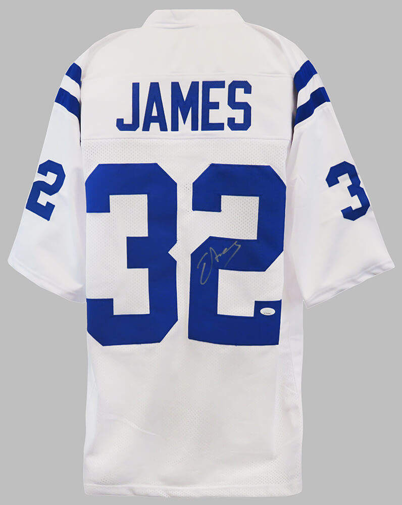 Edgerrin James Signed Pro Edition Blue Football Jersey (JSA)