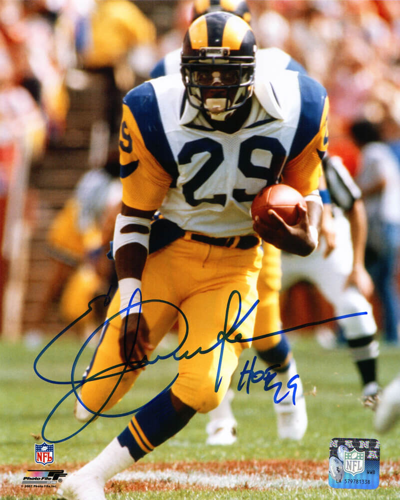 Schwartz Sports Memorabilia Eric Dickerson Autographed Throwback Rams Jersey