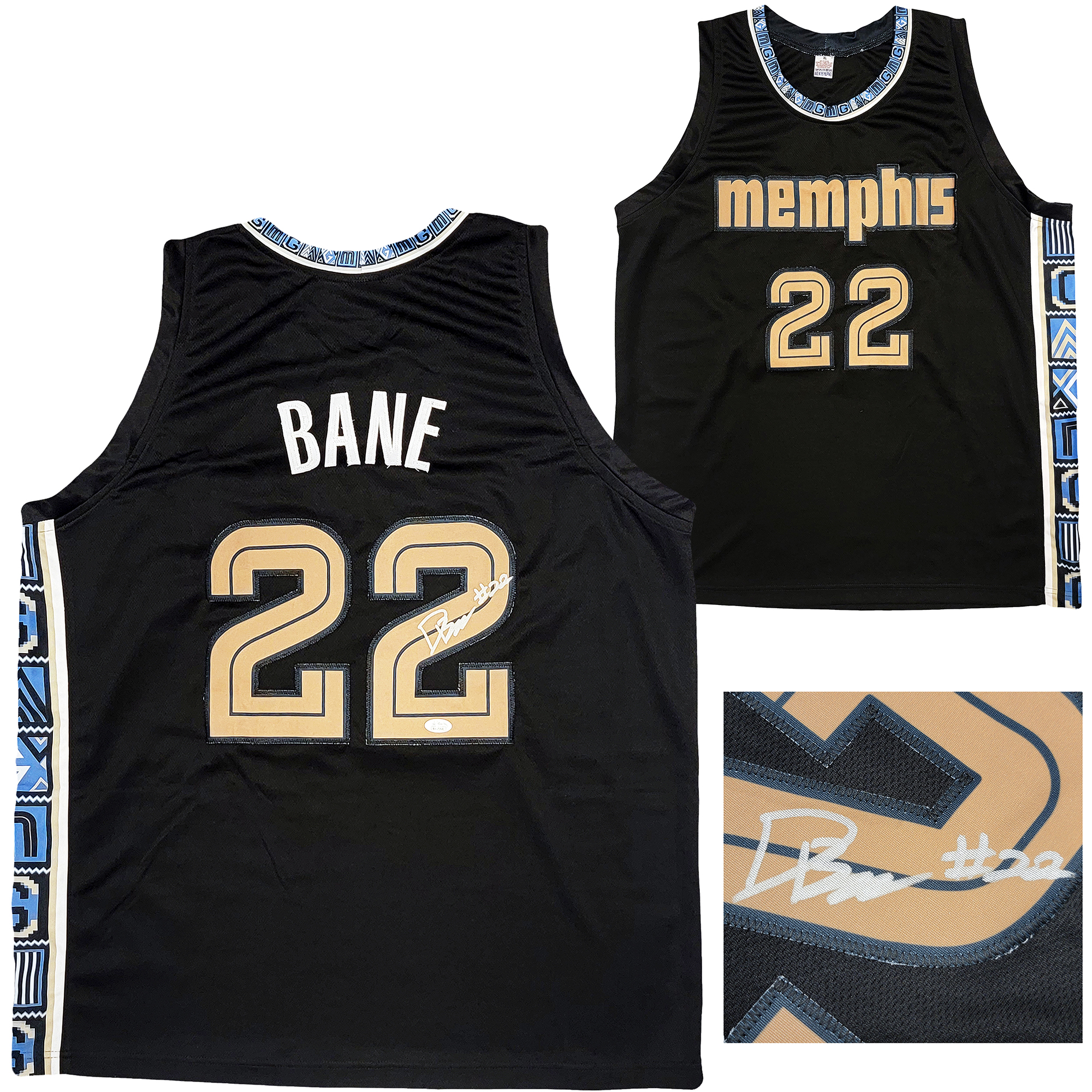 Memphis Grizzlies Ja Morant Autographed Blue Fanatics Jersey Size XL JSA  #AC51605