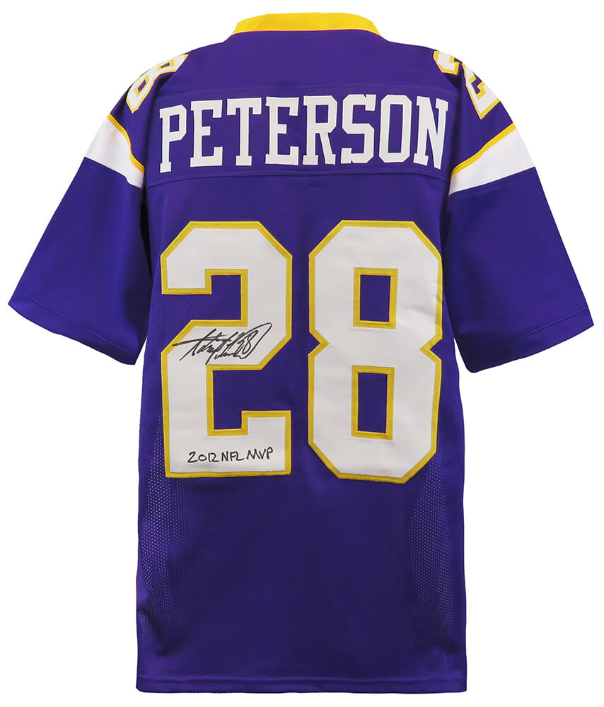 Minnesota Vikings Adrian Peterson Signed Purple Jersey w/2012 NFL MVP -  Schwartz Authenticated