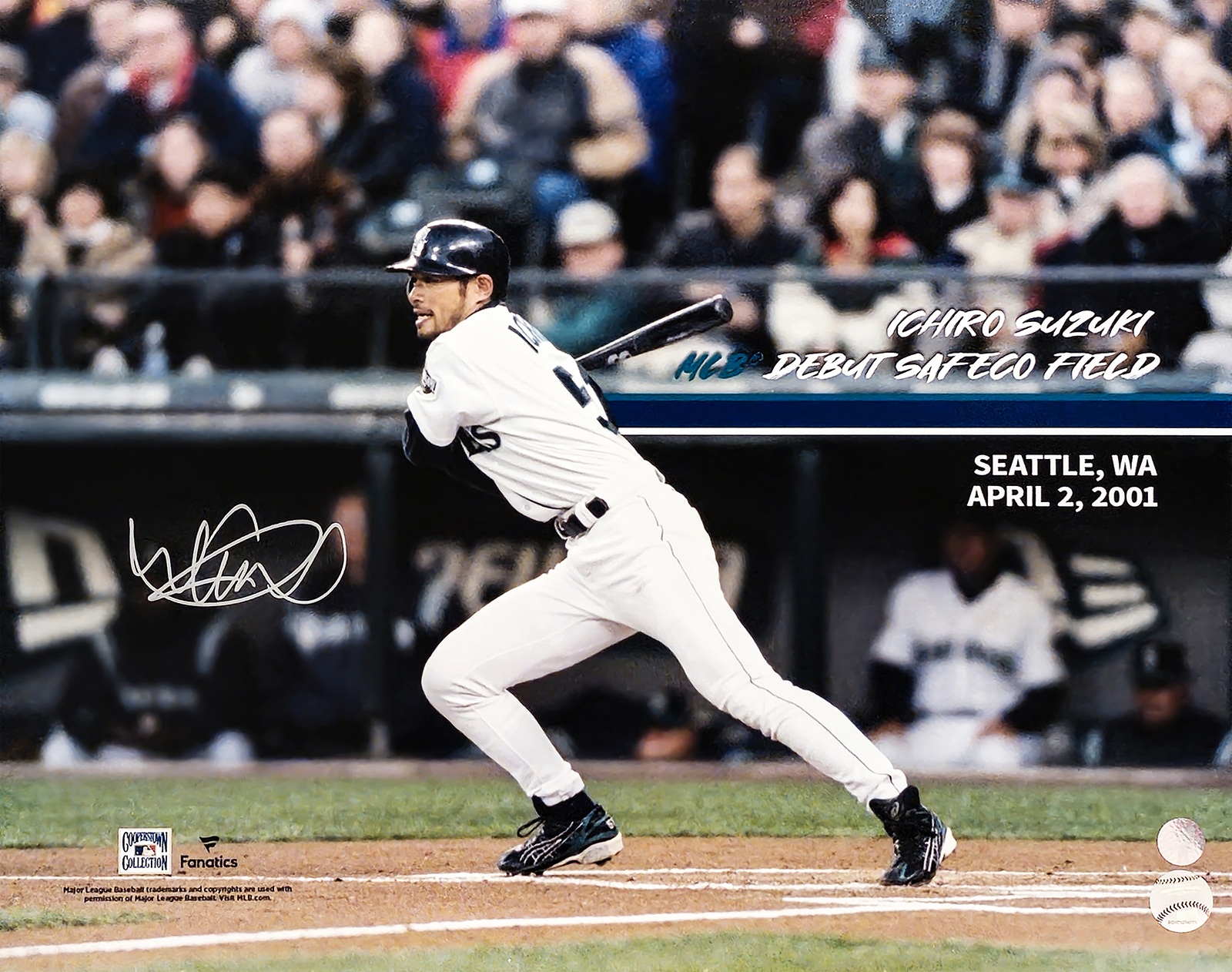 Ichiro Suzuki Autographed 16x20 Photo Seattle Mariners Spotlight IS Holo  Stock #212173