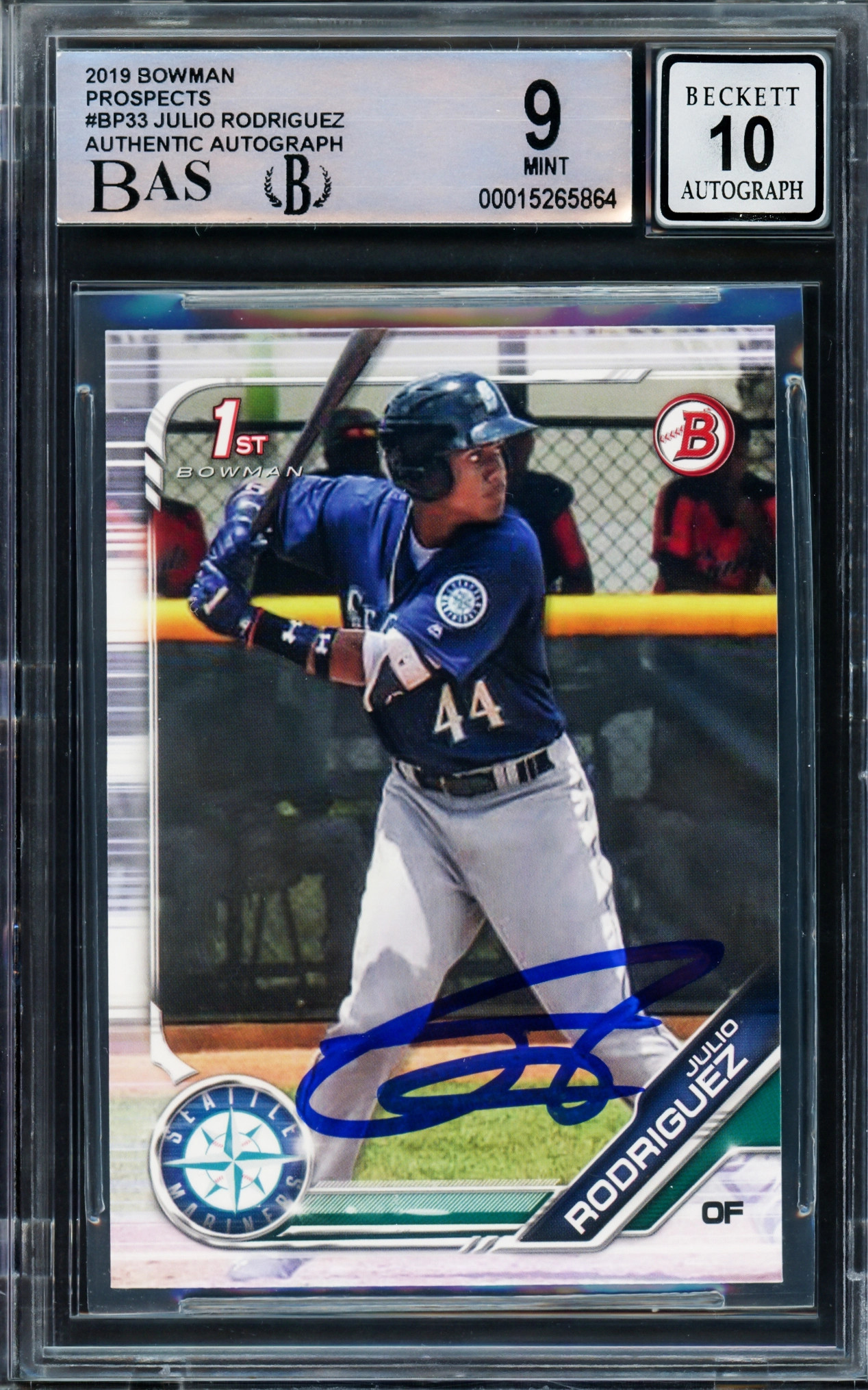 Wander Franco Autographed 2022 Bowman Rookie Card #12 Tampa Bay Rays  Beckett BAS Stock #216860