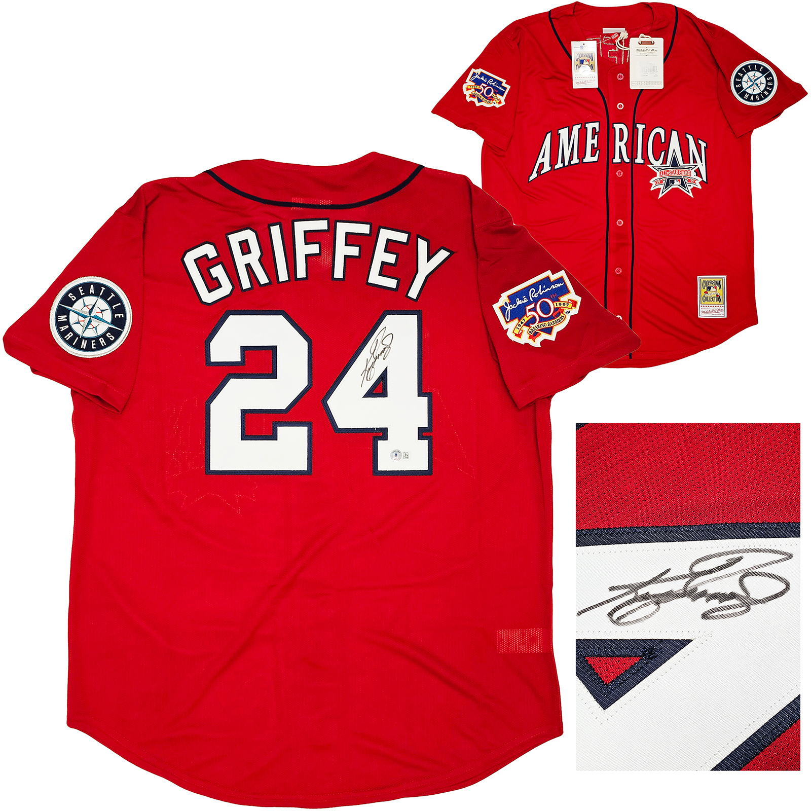 Ken Griffey Jr. Seattle Mariners Authentic Jersey Jackie Robinson Tribute 