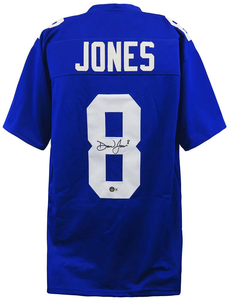 Daniel Jones Framed Signed Jersey Beckett Autographed New York Giants