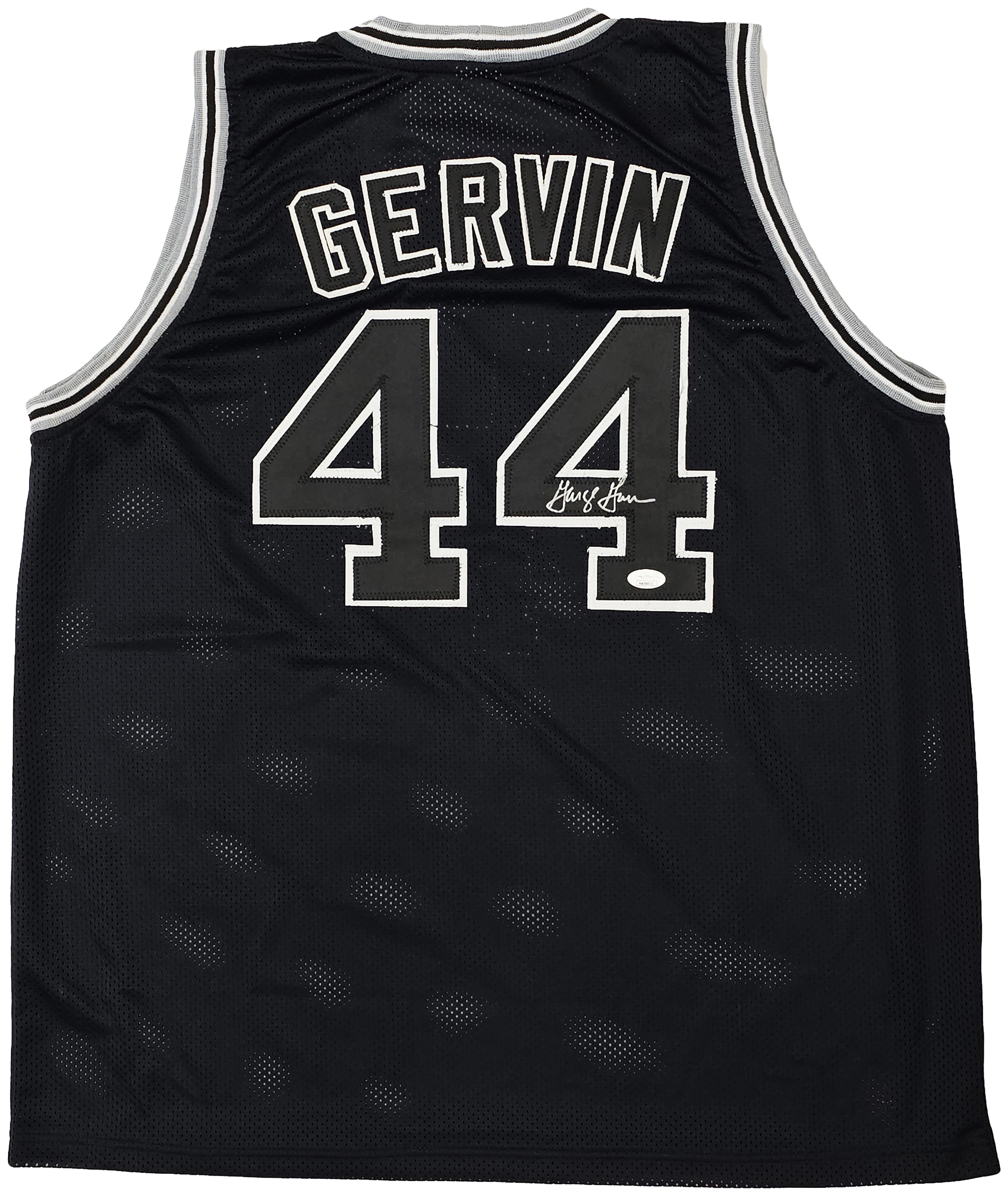 San Antonio Spurs George Gervin Autographed White Jersey JSA