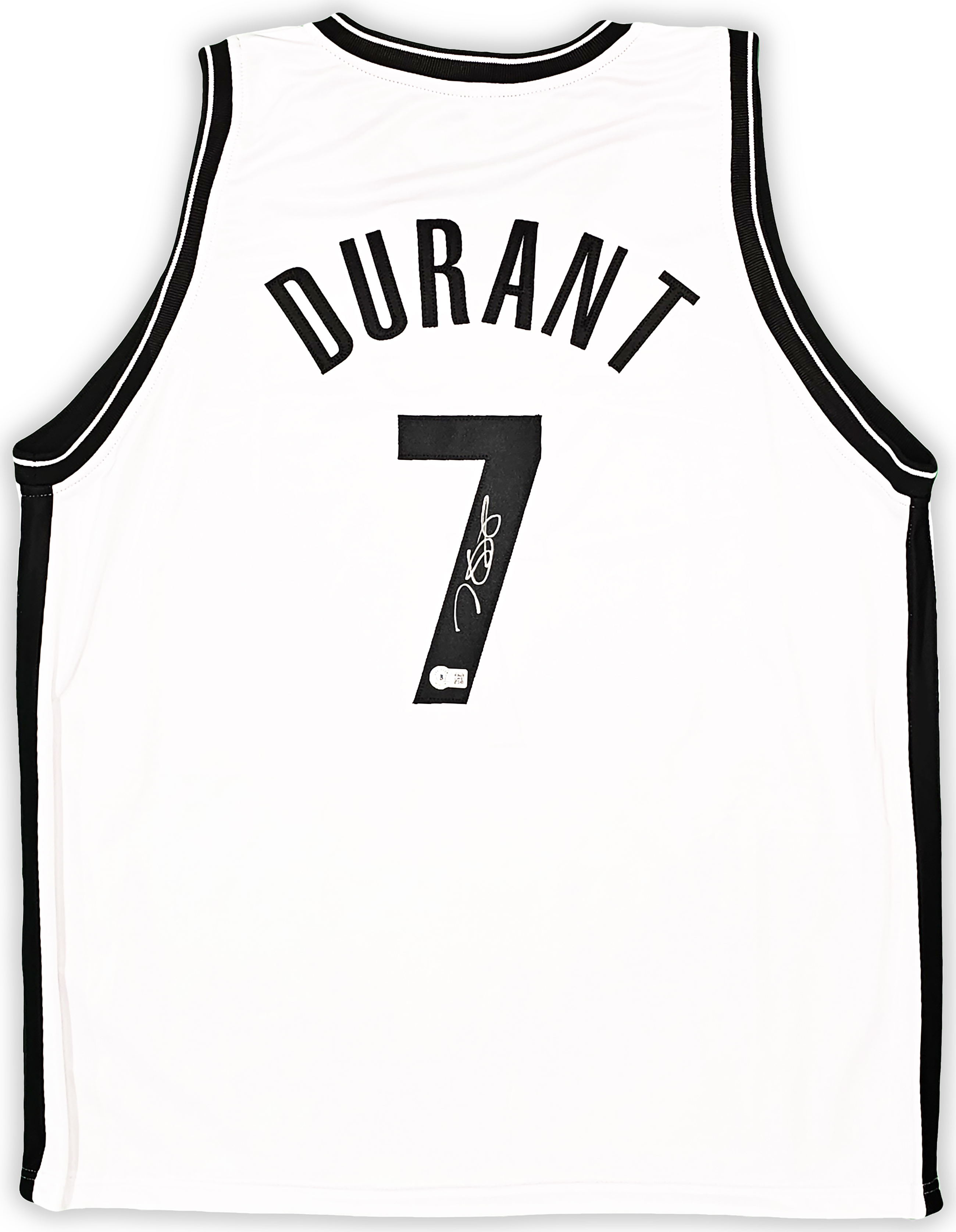 Kevin Durant Autographed Brooklyn White Authentic Basketball Jersey - BAS