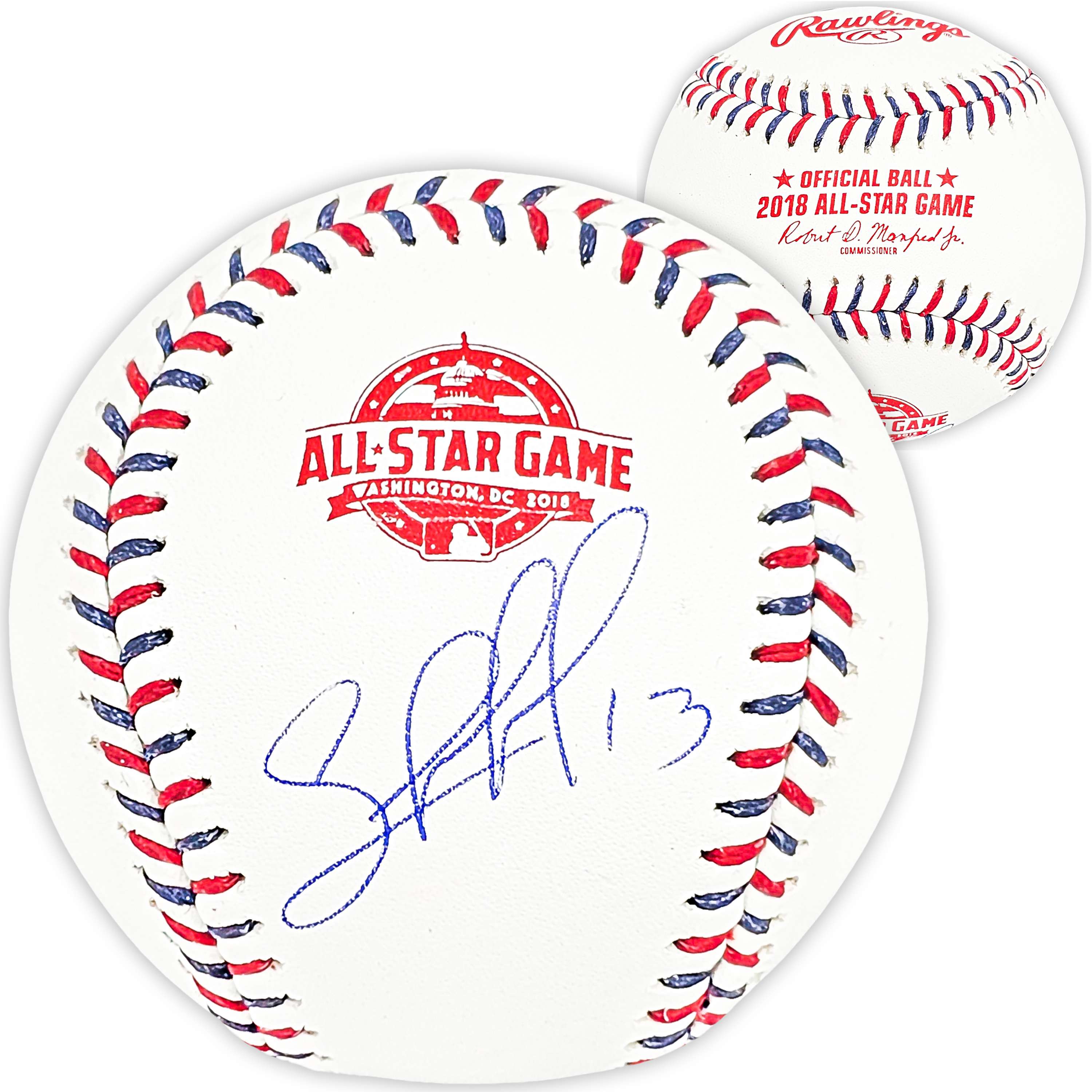 Autographed/Signed Salvador Perez Kansas City White Baseball