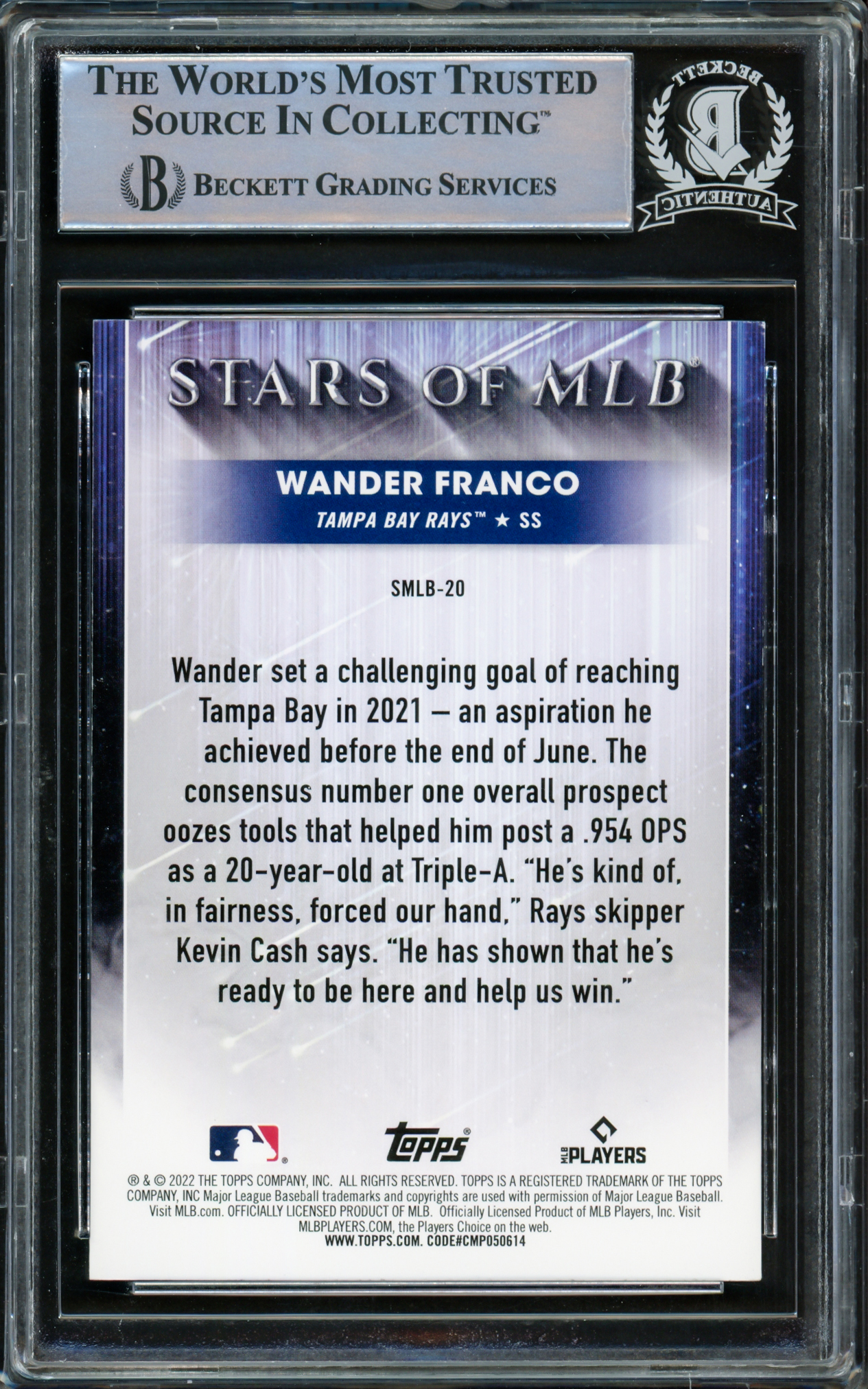 Tampa Bay Rays: Wander Franco 2021 - Officially Licensed MLB