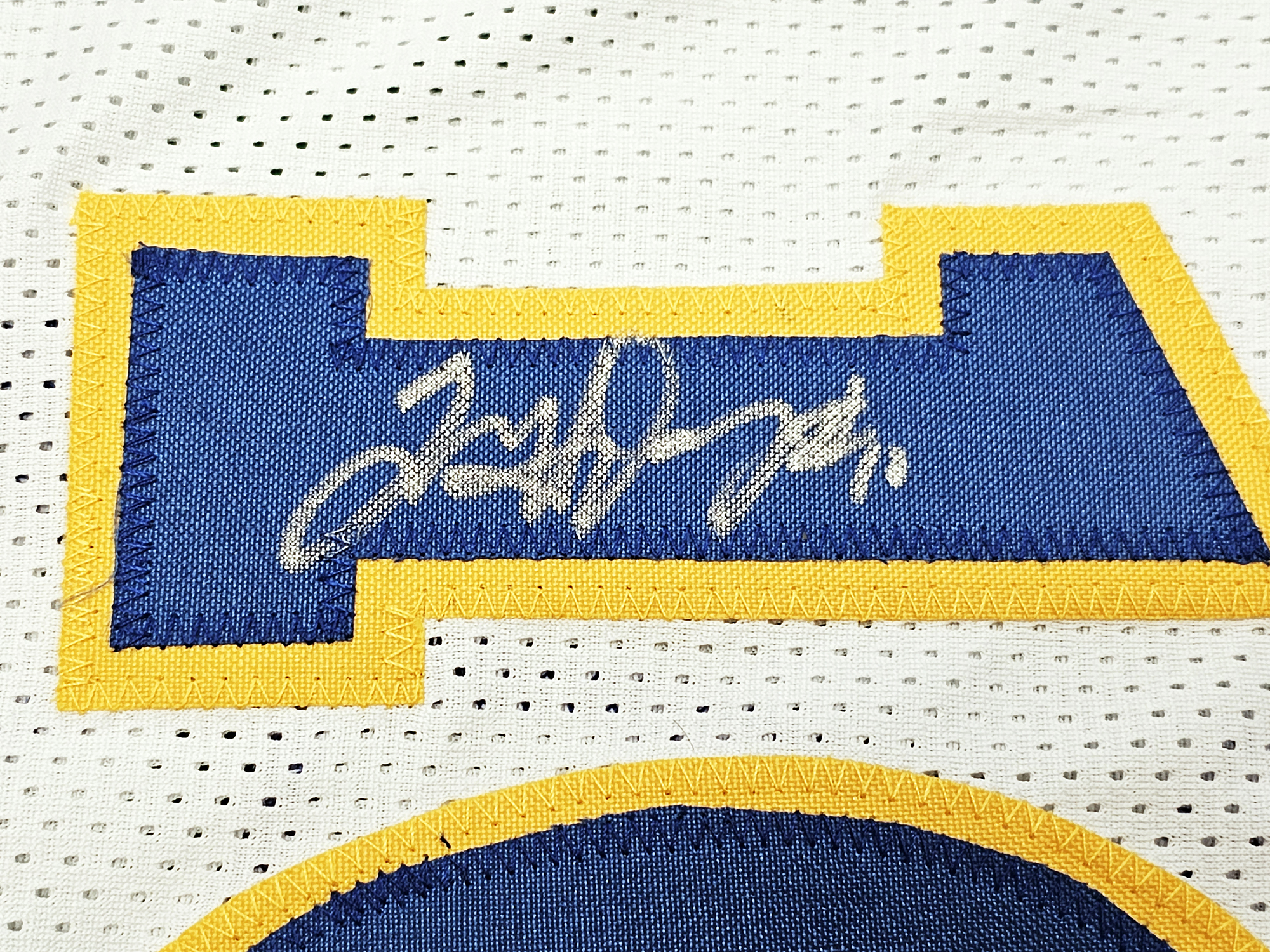 Golden State Warriors Chris Mullin, Tim Hardaway & Mitch Richmond  Autographed Yellow Jersey Run TMC Beckett BAS Witness Stock #216823