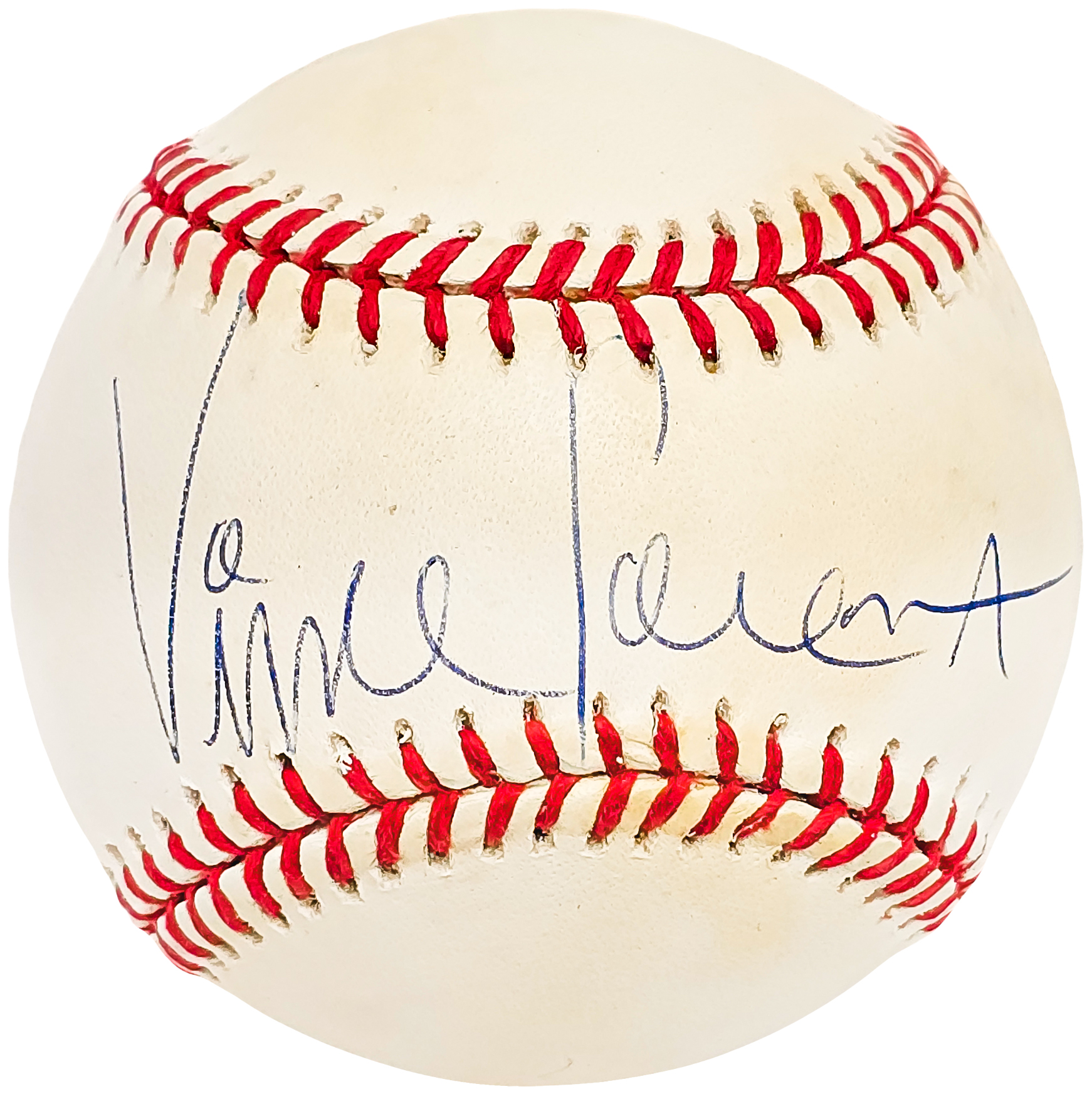 Vince Coleman Autographed Official MLB Baseball St. Louis Cardinals 85 NL  ROY Beckett BAS QR Stock #220376