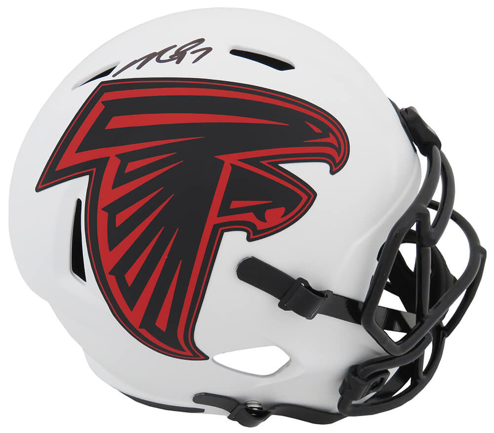 Michael Vick Signed Atlanta Falcons Lunar Speed Mini Football Helmet ( — RSA