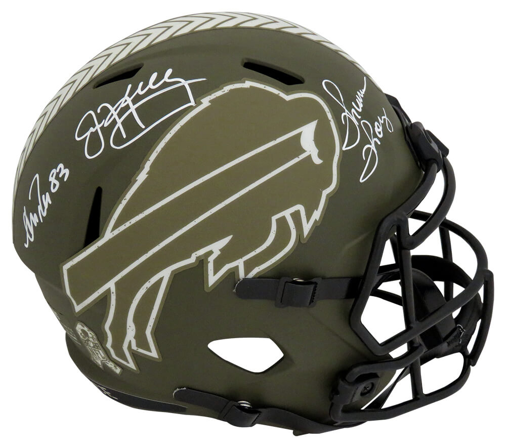 Thurman Thomas Signed Buffalo Bills Eclipse Black Matte Riddell Speed Mini  Helmet – Schwartz Sports Memorabilia