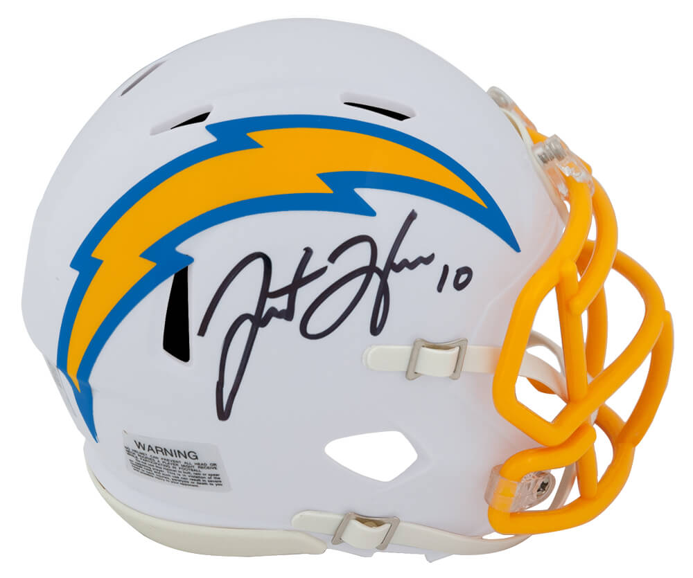 Justin Herbert Signed LA Chargers Speed Flash NFL Mini Helmet