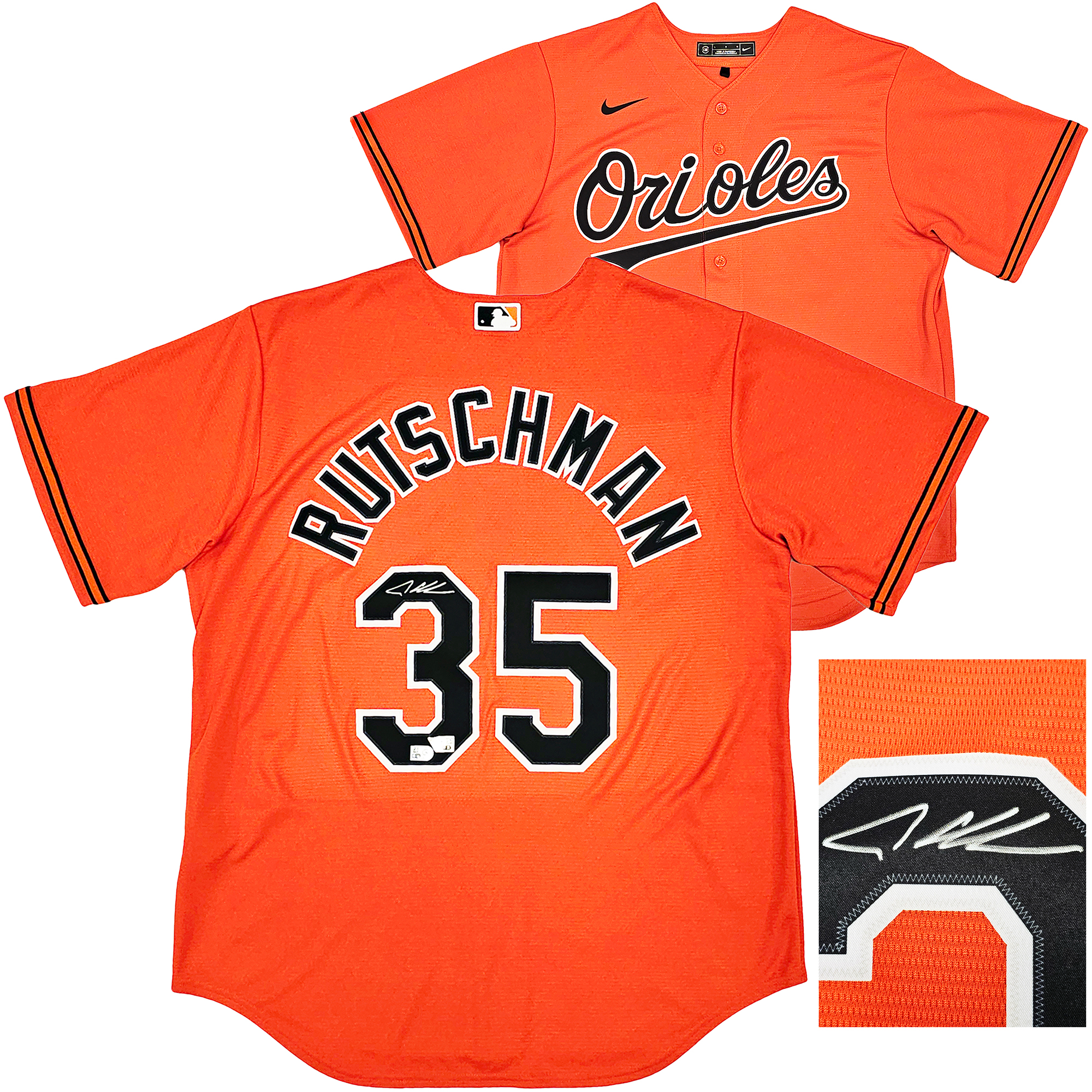 Baltimore Orioles Adley Rutschman Autographed Orange Nike Jersey