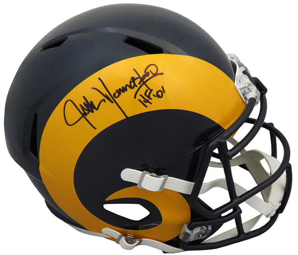 Jack Youngblood signed LA Rams white throwback Riddell helmet with 'HF –  GSSM