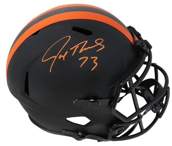 Joe Thomas Signed Cleveland Browns Salute to Service Riddell Full Size  Speed Helmet w/10,363 Consecutive Snaps - Schwartz Authenticated