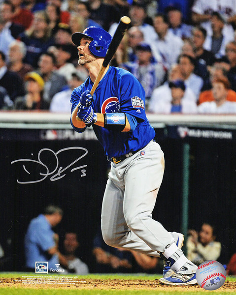 Miguel Montero Signed Chicago Cubs 2016 World Series Batting Action 8x10  Photo